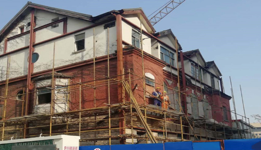 上海海南路84號保留建筑結(jié)構(gòu)換膽工程